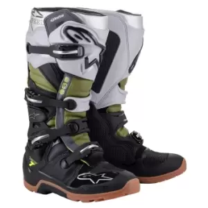 Image of Alpinestars Tech 7 Enduro Black Silver Military Green US 11