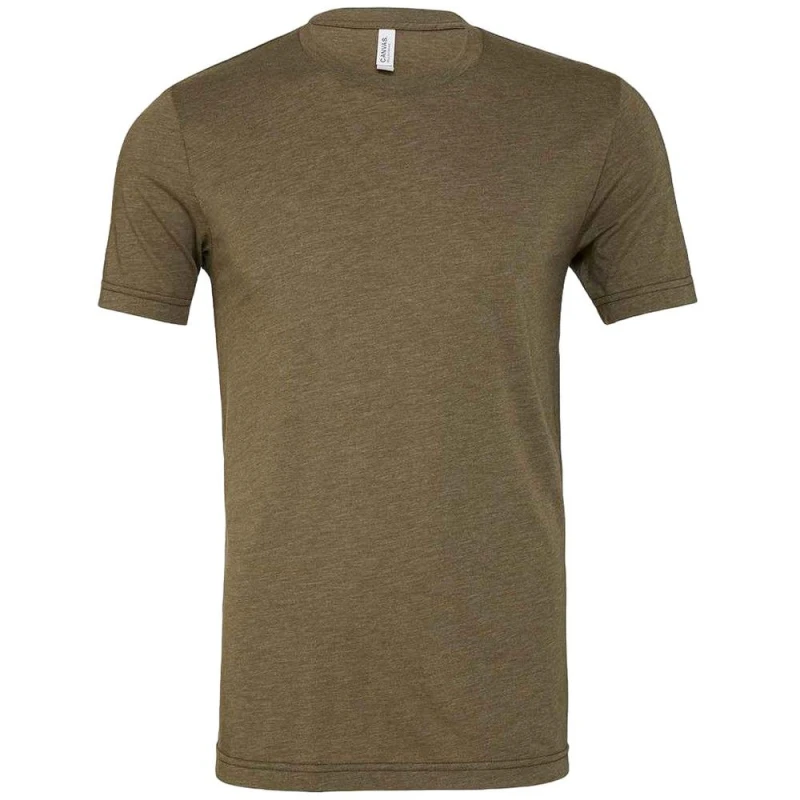 Image of Bella + Canvas Mens Tri-Blend T-Shirt in Olive Size: XS Olive Male XS