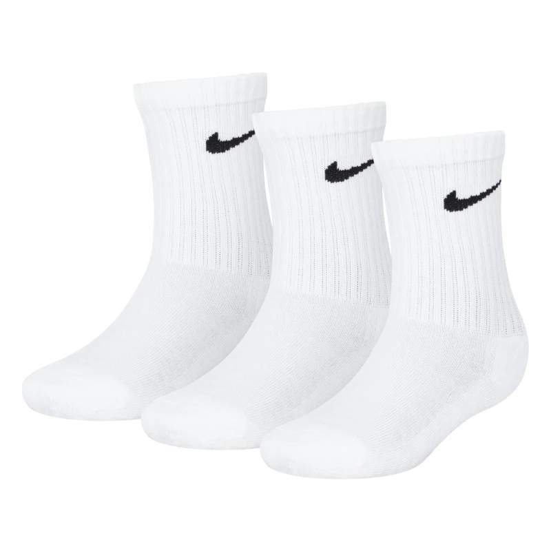 Image of Nike Basic Crew 3Pk Sock Infants - White White Infs C6-C9