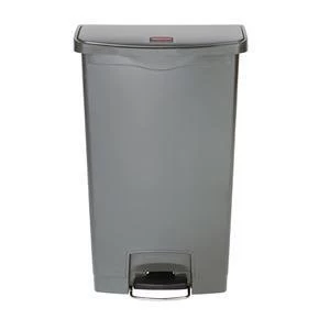 Image of Rubbermaid Slim 68L Step Bin Grey Single