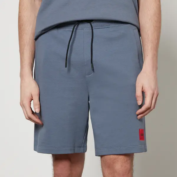 Image of HUGO Diz222 Cotton-Jersey Shorts - S Blue Shorts male 50466196-462 S
