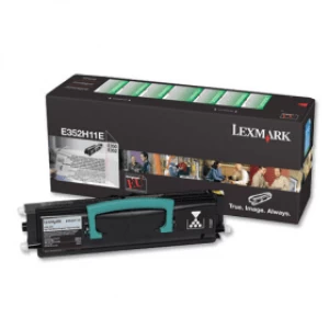 Image of Lexmark E352H31E Black Laser Toner Ink Cartridge