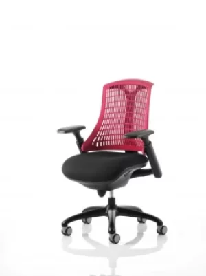 Image of Flex Chair Black Frame With Red Back KC0073