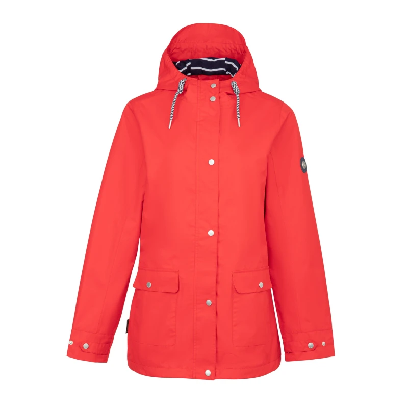 Image of Gelert Womens Coast Hooded Stormlite 5000mm Waterproof Jacket Red09 female 8 (36)