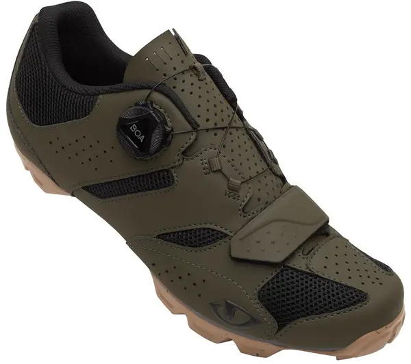 Image of Giro Cylinder II Mens Mountain Bike Shoes 46 OLIVE/GUM