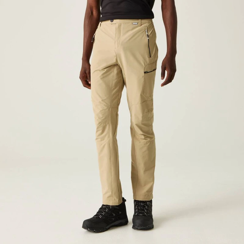 Image of Regatta Regatta Men 'Highton' Walking Trousers in Light Beige Size: 38R Light Beige 38R Male 5063019612775