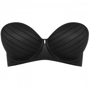 Image of Freya Cameo Underwired Strapless Bra - BLK Black