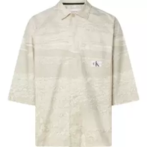 Image of Calvin Klein Jeans Oversized Ss Shirt - Beige
