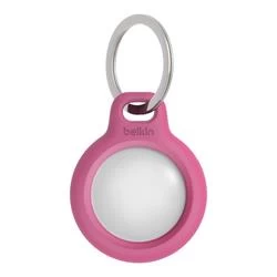 Image of Belkin Secure Holder with Key Ring for AirTag - Pink