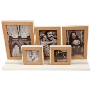 Image of Five Frames on White Tray Base