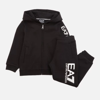 Image of Emporio Armani EA7 Visibility Logo Tracksuit Black Size 14 Years Boys