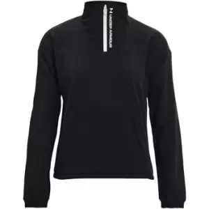 Image of Under Armour Rush Fleece Zip Top Womens - Black