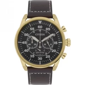 Image of Mens Citizen Eco-drive Sport Strap Chronograph Stainless Steel Watch