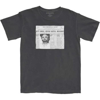 Image of Kevin Gates - The Paper Unisex Medium T-Shirt - Grey