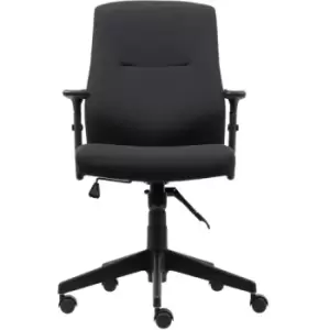 Image of Knee Tilt Ergonomic Office Chair with Adjustable Armrest and Seat - Black
