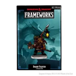 Image of D&D Frameworks: Dwarf Fighter Male Unpainted Miniature