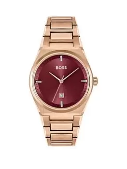 Image of Boss Ladies Boss Steer Carnation Gold Bracelet Watch