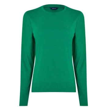 Image of Gant Original Long Sleeve T-Shirt Womens - Green 316