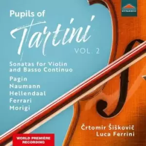 Image of Pagin/Naumann/Hellendaal/Ferrari/Morigi Pupils of Tartini Sonatas for Violin and Basso Continuo - Volume 2 by Andre Noel Pagin CD Album