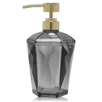 Image of Biba Gold Soap Dispenser - Faceted Grey