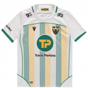 Image of Macron Northampton Saints Away Jersey 2020 2021 - Wht/Grn/Yel