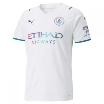 Image of Puma Manchester City Away Shirt 2021 2022 - White