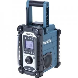 Image of Makita DMR107 Workplace radio FM, AM AUX splashproof Green, Black