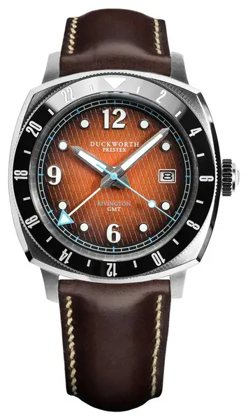 Image of Duckworth Prestex D489-05-C Rivington GMT (42mm) Orange Fum Watch