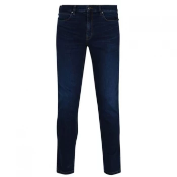 Image of Hugo Boss 708 Slim Fit Stretch Jeans Bright Blue Size 34 Men
