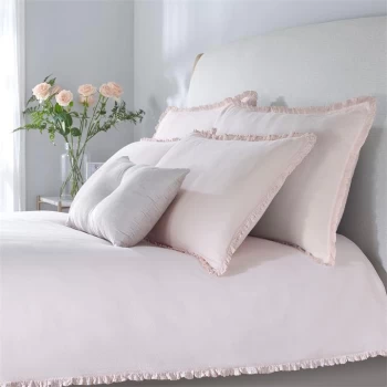 Image of Hotel Collection Ella Pillowcase Pair - Blush