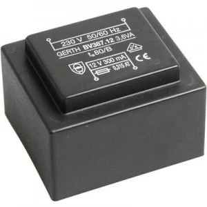 Image of PCB mount transformer 1 x 230 V 2 x 9 V AC 3.60 VA 200 mA