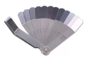Image of Laser Tools 2483 Feeler Gauge Imperial/Metric 12 Blades Offset
