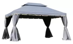 Image of Outsunny Aluminium Garden Gazebo 4m x 3m