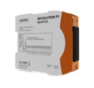 Image of Kunbus - PLC I/O Module for use with Revolution Pi Connect, Revolution Pi Core, 96 x 22.5 x 110.5 mm, Digital, PWM,