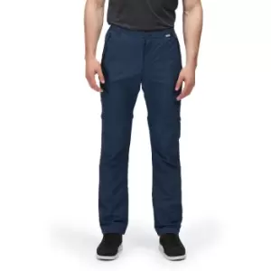 Image of Regatta Mens Leesville Zip Off Lightweight Walking Trousers 38R - Waist 38' (96.5cm), Inside Leg 32'