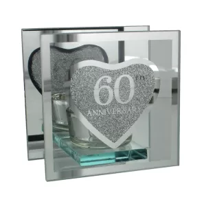 Image of Celebrations Sparkle Tealight Holder - 60th Anniversary