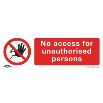 Image of Safety Sign - No Access - Rigid Plastic