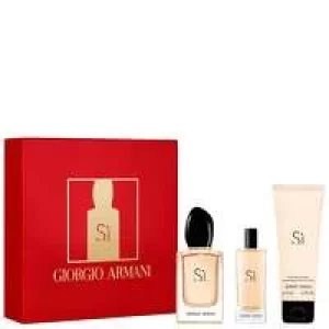 Image of Giorgio Armani Si Gift Set 50ml Eau de Parfum + 75ml Body Lotion + 15ml EDP