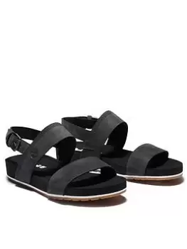 Image of Timberland Malibu Waves Flat Sandals - Black, Size 4, Women