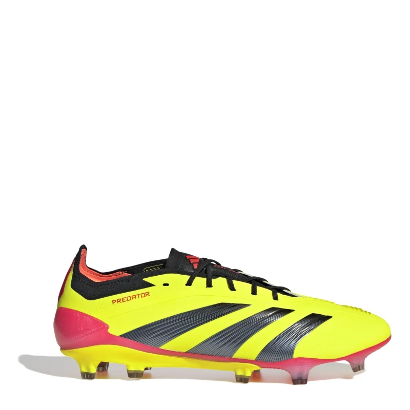 Image of adidas Predator 24 Elite Low Firm Ground Football Boots - Yellow Yellow 12.5