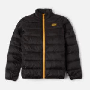 Image of Barbour International Boys' Reed Quilted Jacket - Black/Yellow - S
