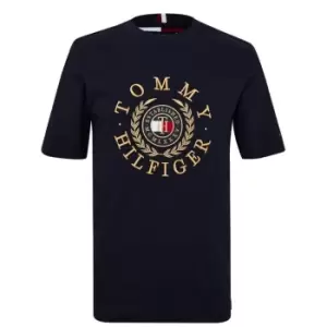 Image of Tommy Hilfiger A36 Round Icon T Shirt - Blue