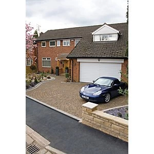 Image of Marshalls Drivesett Tegula Block Paving Hazelnut 160 x 160 x 50mm Pack of 426
