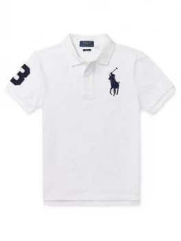Image of Ralph Lauren Boys Classic Short Sleeve Big Pony Polo Top - White