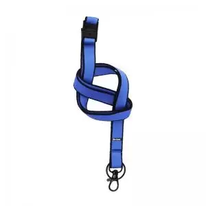 Image of Tarifold Flat Textile Lanyards Blue Pack 10 165891