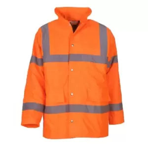 Image of Yoko Mens Hi-Vis Road Safety Jacket (Pack of 2) (3XL) (Hi Vis Orange)