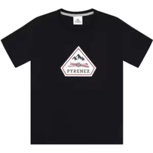 Image of PYRENEX Karel 2 Boys T Shirt - Black