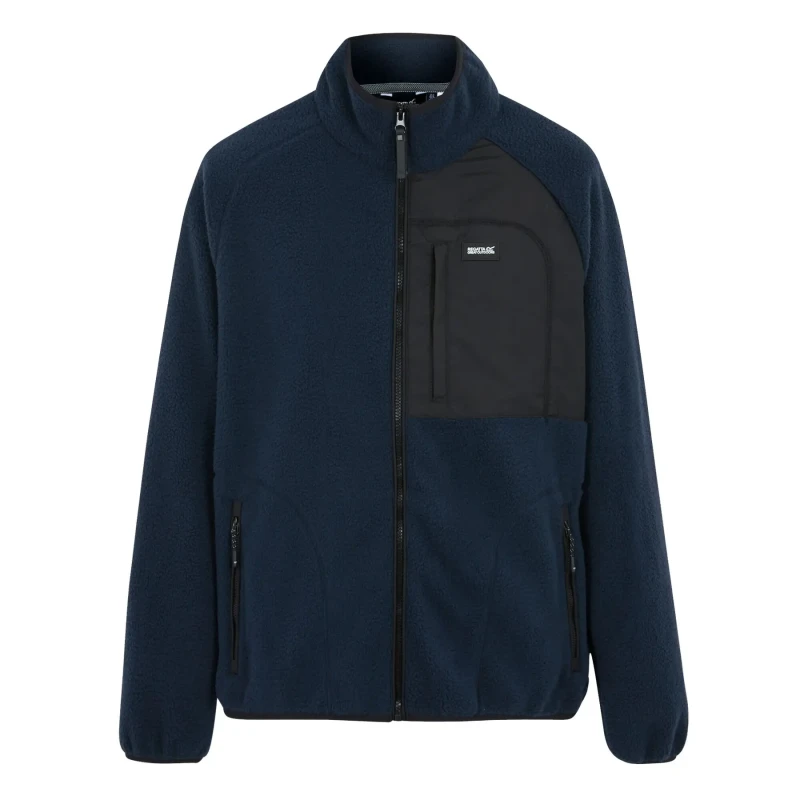 Image of Regatta Regatta Men Frankie Borg Full-Zip Insulating Fleece in Navy Size: 2X-large Navy XXL Male 5063516104193