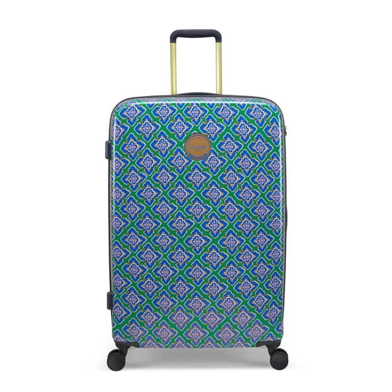Image of Joules Large Trolley Spinner Suitcase - Womens Hardside Large Trolley Spinner Suitcase - Womens Hardside - 75.5(h) x 49.5(w) x 28(d) cm - Tile Diamond