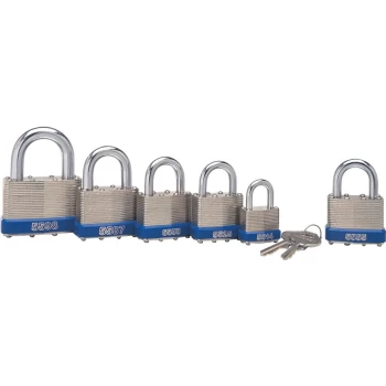 Image of Laminated Steel Key Padlock - 40MM